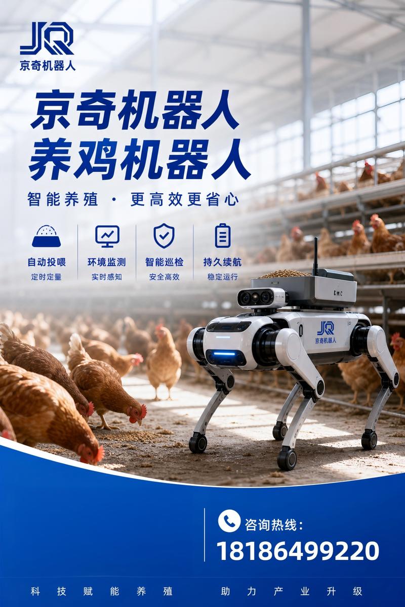科技赋能养殖,京奇机器人养鸡机器人破解传统养殖痛点,推动畜牧产业智
